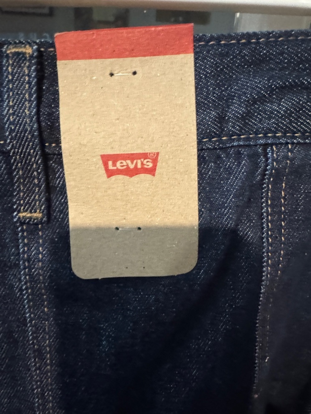 Size 34 Levi’s Dark Wash Denim Mini Skirt - Picture 2 of 5
